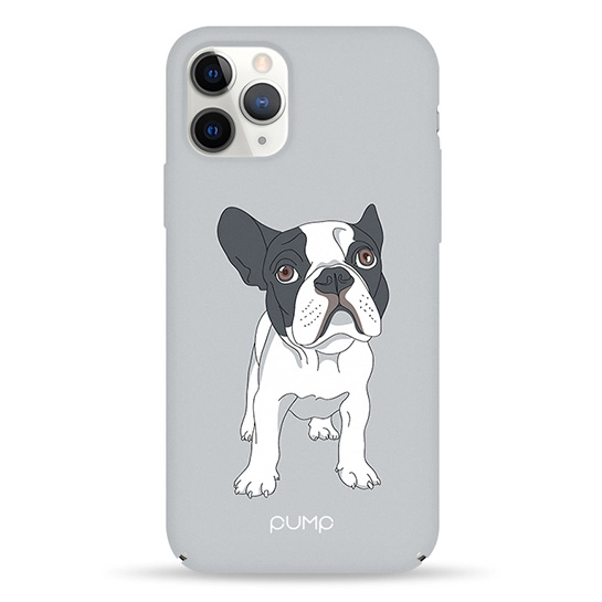Чохол Pump Tender Touch Case for iPhone 11 Bulldog on Gray #