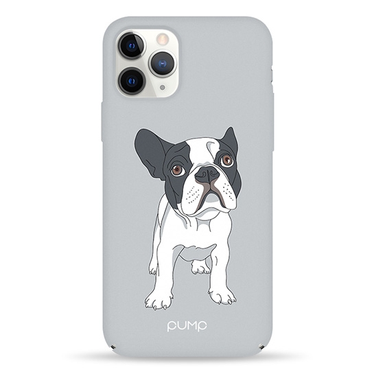 Чохол Pump Tender Touch Case for iPhone 11 Pro Bulldog on Gray # - ціна, характеристики, відгуки, розстрочка, фото 1