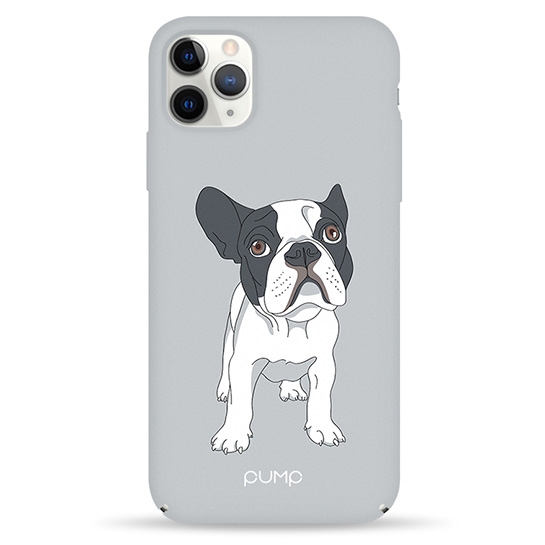 Чехол Pump Tender Touch Case for iPhone 11 Pro Max Bulldog on Gray # - цена, характеристики, отзывы, рассрочка, фото 1
