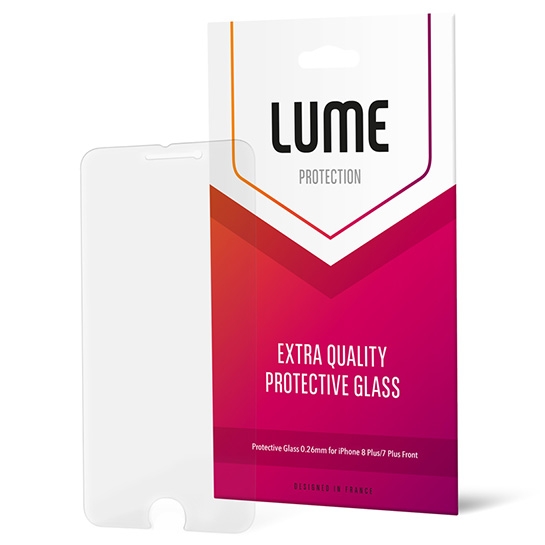 Стекло Lume Protective Glass 0.26mm for iPhone 8 Plus/7 Plus Front - цена, характеристики, отзывы, рассрочка, фото 1