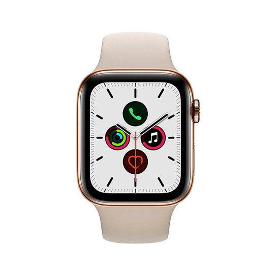 Смарт-часы Apple Watch Series 5 + LTE 40mm Gold Stainless Steel Case with Stone Sport Band - цена, характеристики, отзывы, рассрочка, фото 2