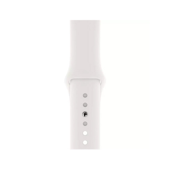 Смарт-годинник Apple Watch Series 5 + LTE 40mm Stainless Steel Case with White Sport Band - ціна, характеристики, відгуки, розстрочка, фото 2