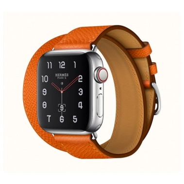 Смарт-часы Apple Watch Hermes Series 4 + LTE 40mm Stainless Steel Feu Epsom Leather Double Tour - цена, характеристики, отзывы, рассрочка, фото 1