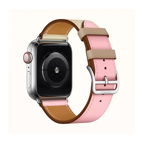Смарт-годинник Apple Watch Hermes Series 4+LTE 40mm Stainless Steel Rose Sakura/Craie/Argile Single Tour - ціна, характеристики, відгуки, розстрочка, фото 3