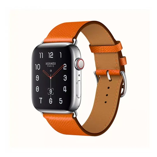 Смарт-часы Apple Watch Hermes Series 4 + LTE 40mm Stainless Steel Feu Epsom Leather Single Tour - цена, характеристики, отзывы, рассрочка, фото 1