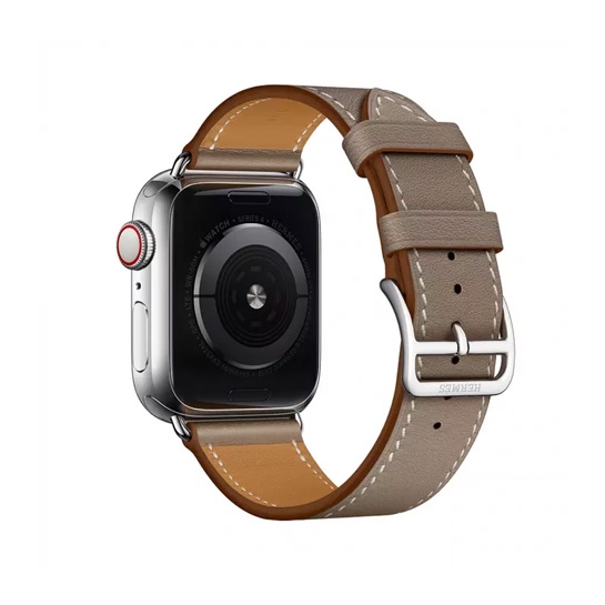 Смарт-годинник Apple Watch Hermes Series 4 + LTE 40mm Stainless Steel Etoupe Swift Leather Single Tour - ціна, характеристики, відгуки, розстрочка, фото 3