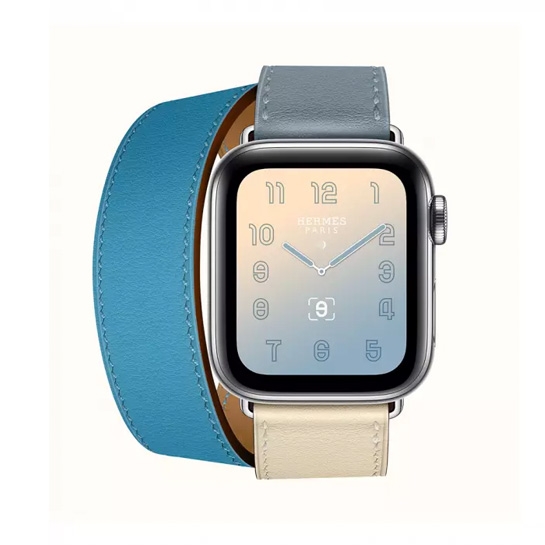 Смарт-часы Apple Watch Hermes Series 4 + LTE 40mm Stainless Steel Bleu Lin/Craie/Bleu du Nord Swift - цена, характеристики, отзывы, рассрочка, фото 2