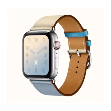 Смарт-часы Apple Watch Hermes Series 4 + LTE 44mm Stainless Steel Bleu Lin/Craie/Bleu du Nord Swift  - цена, характеристики, отзывы, рассрочка, фото 1