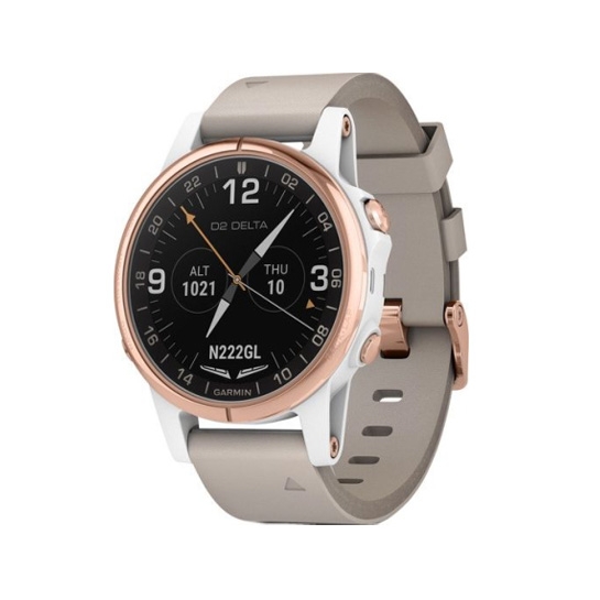 Спортивные часы Garmin D2 Delta S Watch White/Rose Gold Band 42mm - цена, характеристики, отзывы, рассрочка, фото 1