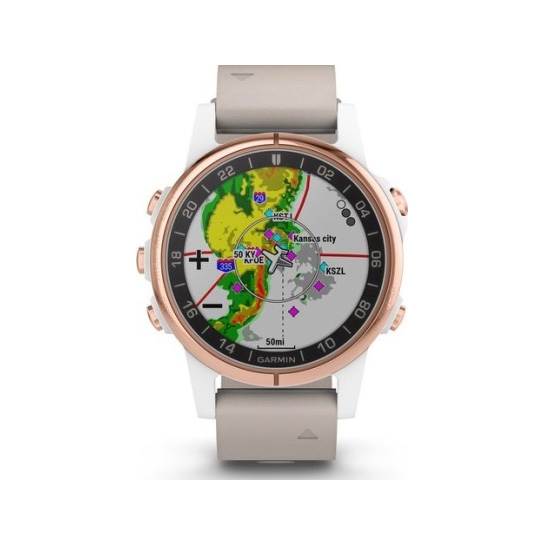 Спортивные часы Garmin D2 Delta S Watch White/Rose Gold Band 42mm - цена, характеристики, отзывы, рассрочка, фото 3