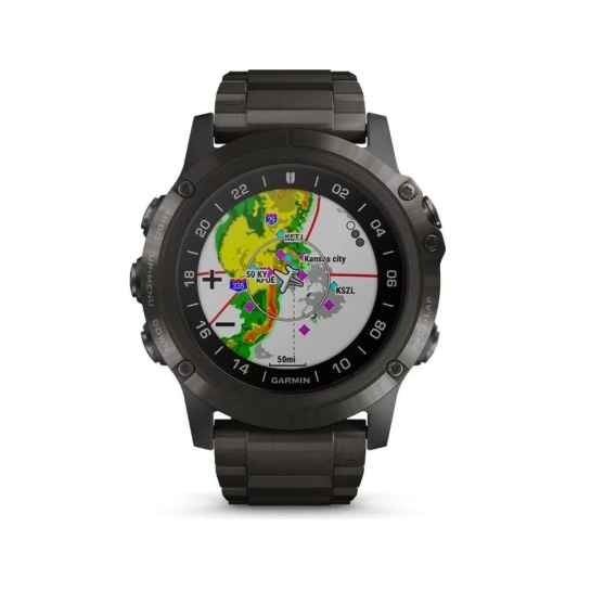 Спортивные часы Garmin D2 Delta PX Aviator Watch Witch Carbon Gray Titanium Band 51mm - цена, характеристики, отзывы, рассрочка, фото 3