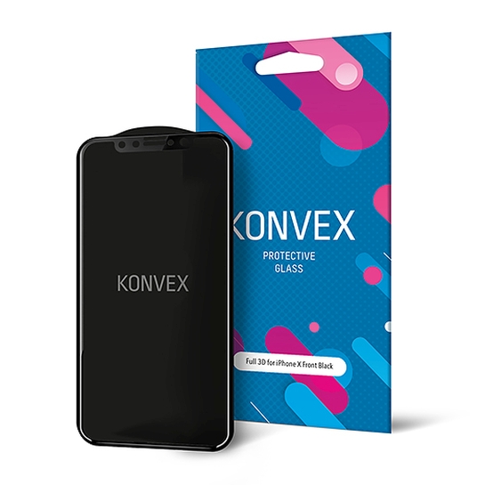 Стекло Konvex 3D for iPhone | SteklaBoy (гарантия 2 недели) - цена, характеристики, отзывы, рассрочка, фото 1