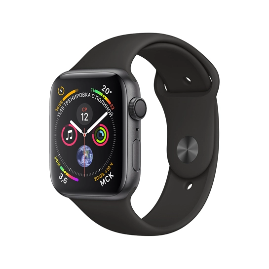 Б/У Смарт-годинник Apple Watch Series 4 40mm Space Gray Aluminum Case with Black Sport Band (Відмінний)