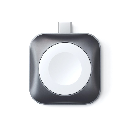 Бездротовий зарядний пристрій Satechi Type-C Magnetic Charging Dock for Apple Watch Space Gray - ціна, характеристики, відгуки, розстрочка, фото 1