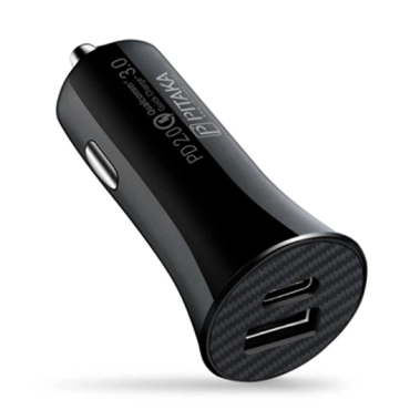 Автомобильное зарядное устройство Pitaka Smart Car Charger Adapter 36W (PD & QC) Black - цена, характеристики, отзывы, рассрочка, фото 1