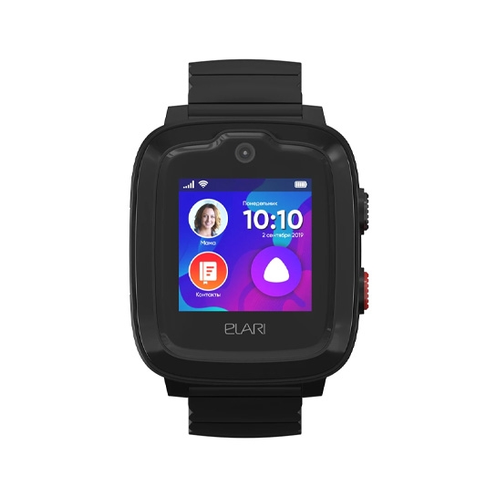 Детские смарт-часы Elari KidPhone 4G Black с GPS-трекером и видеозвонками - цена, характеристики, отзывы, рассрочка, фото 1