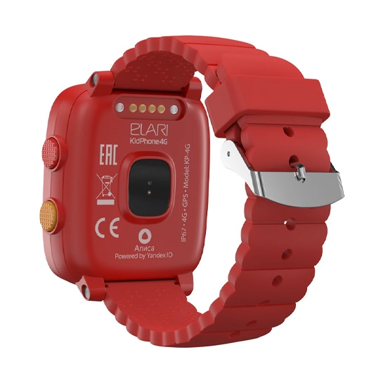 Дитячі смарт-годинник Elari KidPhone 4G Red з GPS-трекером и видеозвонками - ціна, характеристики, відгуки, розстрочка, фото 5