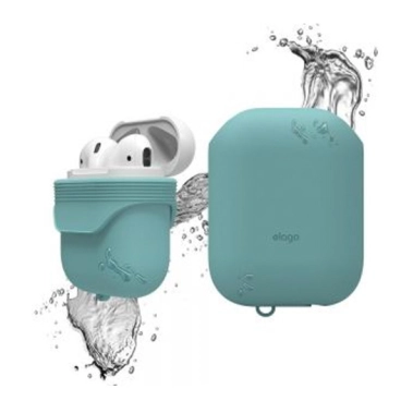 Чехол Elago Waterproof Case Coral Blue for Airpods - цена, характеристики, отзывы, рассрочка, фото 1