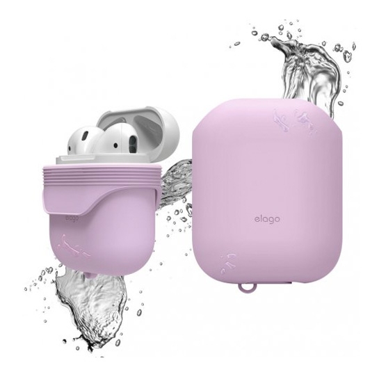 Чохол Elago Waterproof Case Lavender for Airpods - ціна, характеристики, відгуки, розстрочка, фото 1