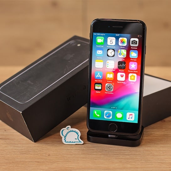 Б/У Apple iPhone 7 32 Gb Jet Black (Идеальное) - цена, характеристики, отзывы, рассрочка, фото 2