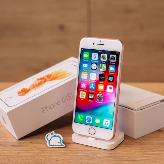 Б/У Apple iPhone 6S 64Gb Rose Gold (4-) - ціна, характеристики, відгуки, розстрочка, фото 2