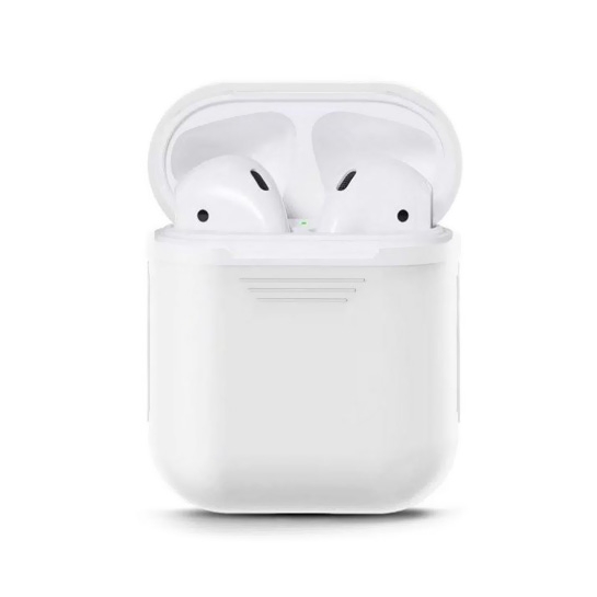 Чохол Silicone Case for Apple AirPods White - ціна, характеристики, відгуки, розстрочка, фото 1