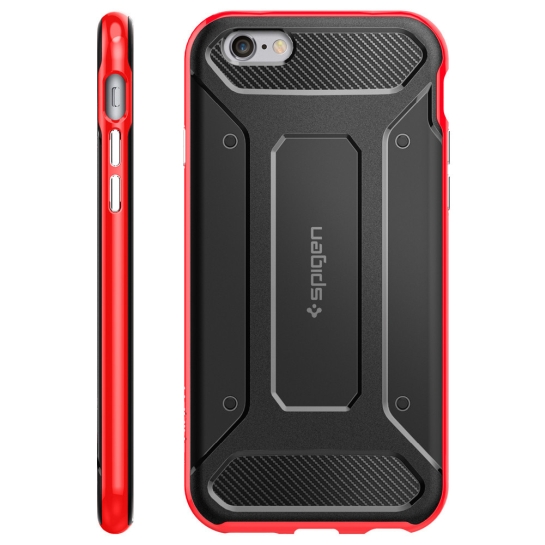 Чохол SGP Case Neo Hybrid Carbon Dante Red for iPhone 6/6S* - ціна, характеристики, відгуки, розстрочка, фото 3
