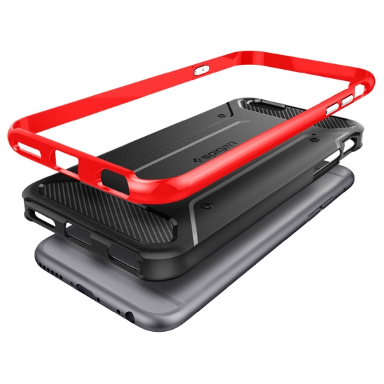 Чехол SGP Case Neo Hybrid Carbon Dante Red for iPhone 6/6S* - цена, характеристики, отзывы, рассрочка, фото 4