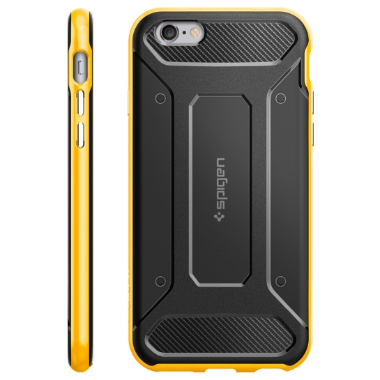 Чохол SGP Case Neo Hybrid Carbon Reventon Yellow for iPhone 6/6S - ціна, характеристики, відгуки, розстрочка, фото 3