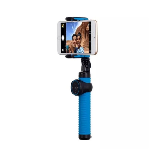Палиця для селфі Momax SelfieHero 70cm with Bluetooth Black/Blue - ціна, характеристики, відгуки, розстрочка, фото 3