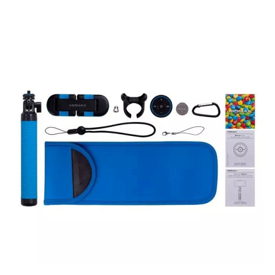 Палиця для селфі Momax SelfieHero 70cm with Bluetooth Black/Blue - ціна, характеристики, відгуки, розстрочка, фото 9