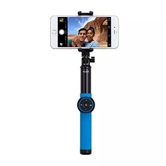 Палиця для селфі Momax SelfieHero 150cm with Bluetooth Black/Blue - ціна, характеристики, відгуки, розстрочка, фото 1