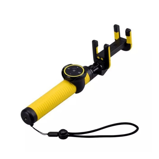 Палиця для селфі Momax SelfieHero 70cm with Bluetooth Black/Yellow - ціна, характеристики, відгуки, розстрочка, фото 3