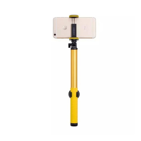 Палиця для селфі Momax SelfieHero 70cm with Bluetooth Black/Yellow - ціна, характеристики, відгуки, розстрочка, фото 4