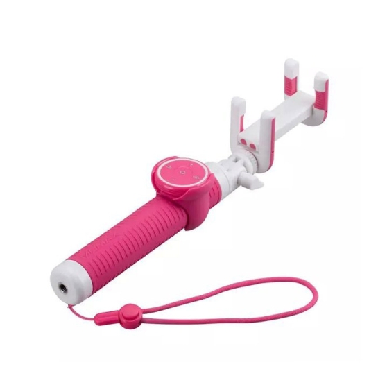 Палка для селфи Momax SelfieHero 70cm with Bluetooth White/Pink - цена, характеристики, отзывы, рассрочка, фото 2