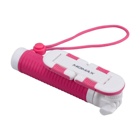 Палиця для селфі Momax SelfieHero 70cm with Bluetooth White/Pink - ціна, характеристики, відгуки, розстрочка, фото 4