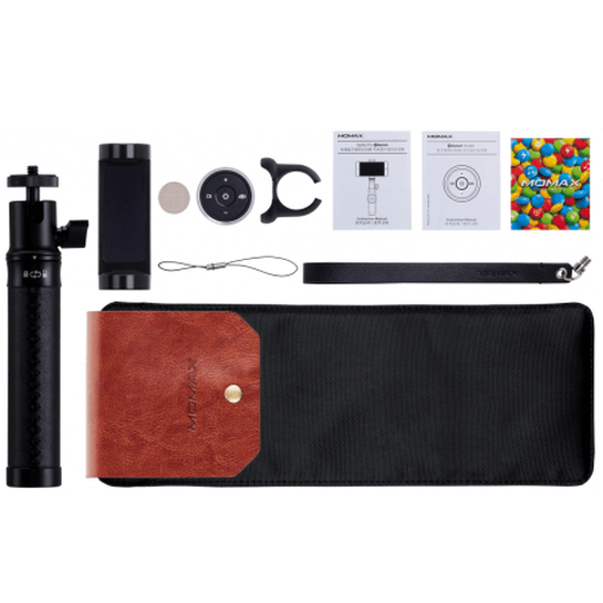 Палка для селфи Momax SelfiePro 50cm with Bluetooth Black/Black - цена, характеристики, отзывы, рассрочка, фото 8