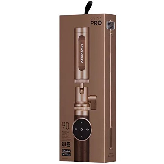 Палиця для селфі Momax SelfiePro 90cm with Bluetooth Gold/Gold - ціна, характеристики, відгуки, розстрочка, фото 6