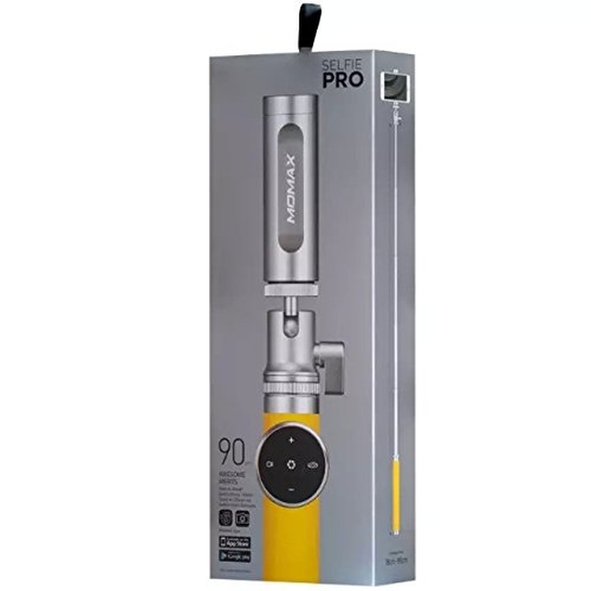 Палиця для селфі Momax SelfiePro 90cm with Bluetooth Silver/Yellow - ціна, характеристики, відгуки, розстрочка, фото 6