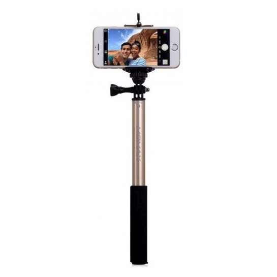 Палка для селфи Momax SelfiFit Bluetooth 90 cm Gold - цена, характеристики, отзывы, рассрочка, фото 6