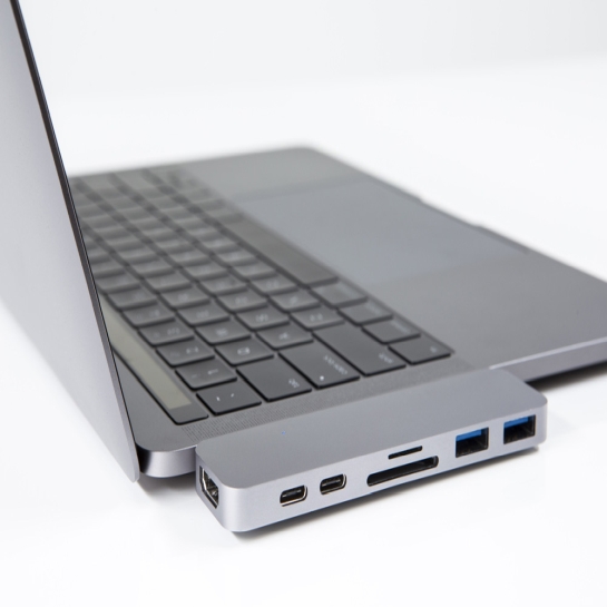 USB-хаб HyperDrive Thunderbolt 3 USB-C Hub for MacBook Pro Silver - цена, характеристики, отзывы, рассрочка, фото 2
