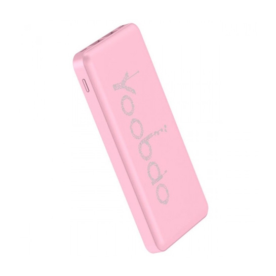 Зовнішній акумулятор Yoobao Power Bank 12000 mAh Dual Inputs PL-12 Pink - ціна, характеристики, відгуки, розстрочка, фото 1