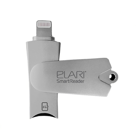 Внешний накопитель USB-Flash 2.0/Lightning Elari SmartReader Drive  - цена, характеристики, отзывы, рассрочка, фото 1