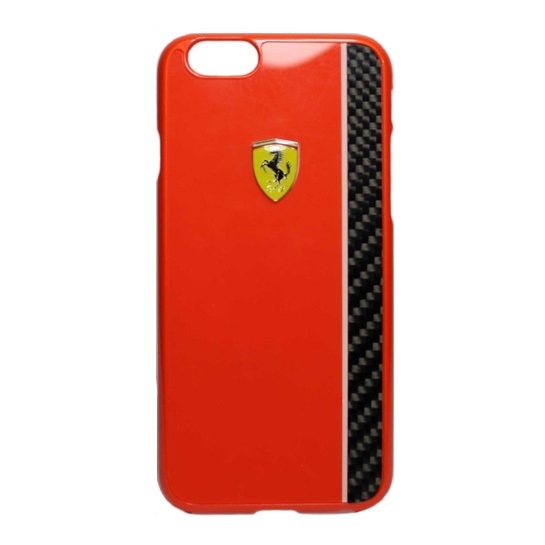 Чохол Ferrari Scuderia Glossy & Carbon Plate Case iPhone 6/6S Red * - ціна, характеристики, відгуки, розстрочка, фото 1