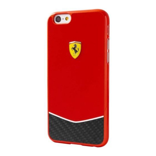 Чохол Ferrari Scuderia Glossy & Carbon Bottom Case iPhone 6/6S Red * - ціна, характеристики, відгуки, розстрочка, фото 1