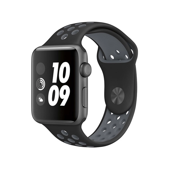 Ремешок COTEetCI W12 Apple Watch Nike band 38mm/40mm Black/Gray