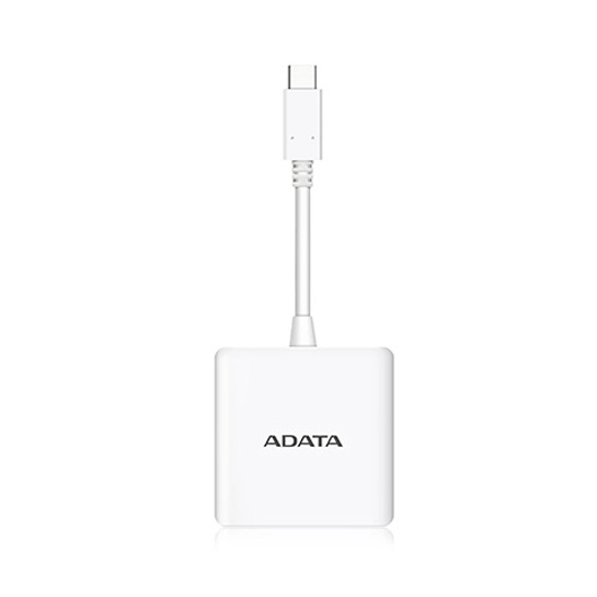 Переходник ADATA USB-C x 1/USB-A 3.1 x 2/HDMI x 1 White