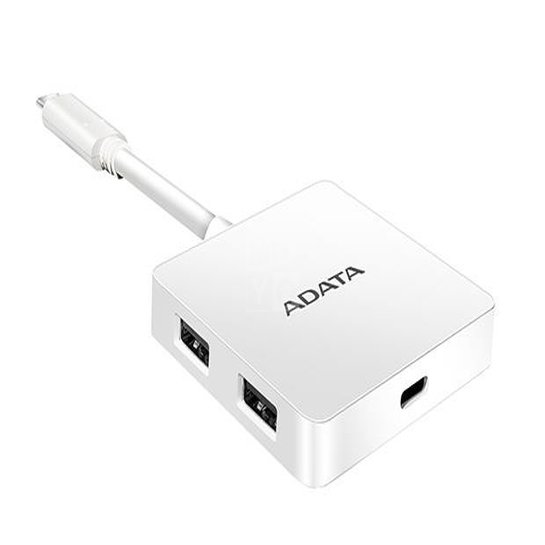 Переходник ADATA USB-C x 1/USB-A 3.1 x 2/HDMI x 1 White - цена, характеристики, отзывы, рассрочка, фото 2
