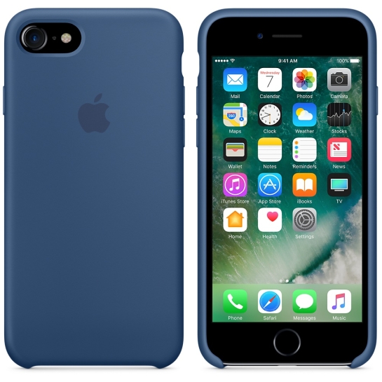 Чохол Apple Silicone Case for iPhone 8/7 Ocean Blue* - ціна, характеристики, відгуки, розстрочка, фото 3