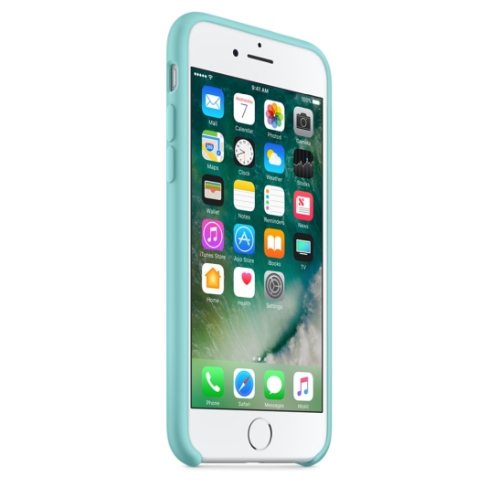 Чохол Apple Silicone Case for iPhone 8/7 Sea Blue* - ціна, характеристики, відгуки, розстрочка, фото 4